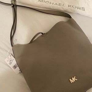 Brand new Pearl Grey Michael Kors leather purse